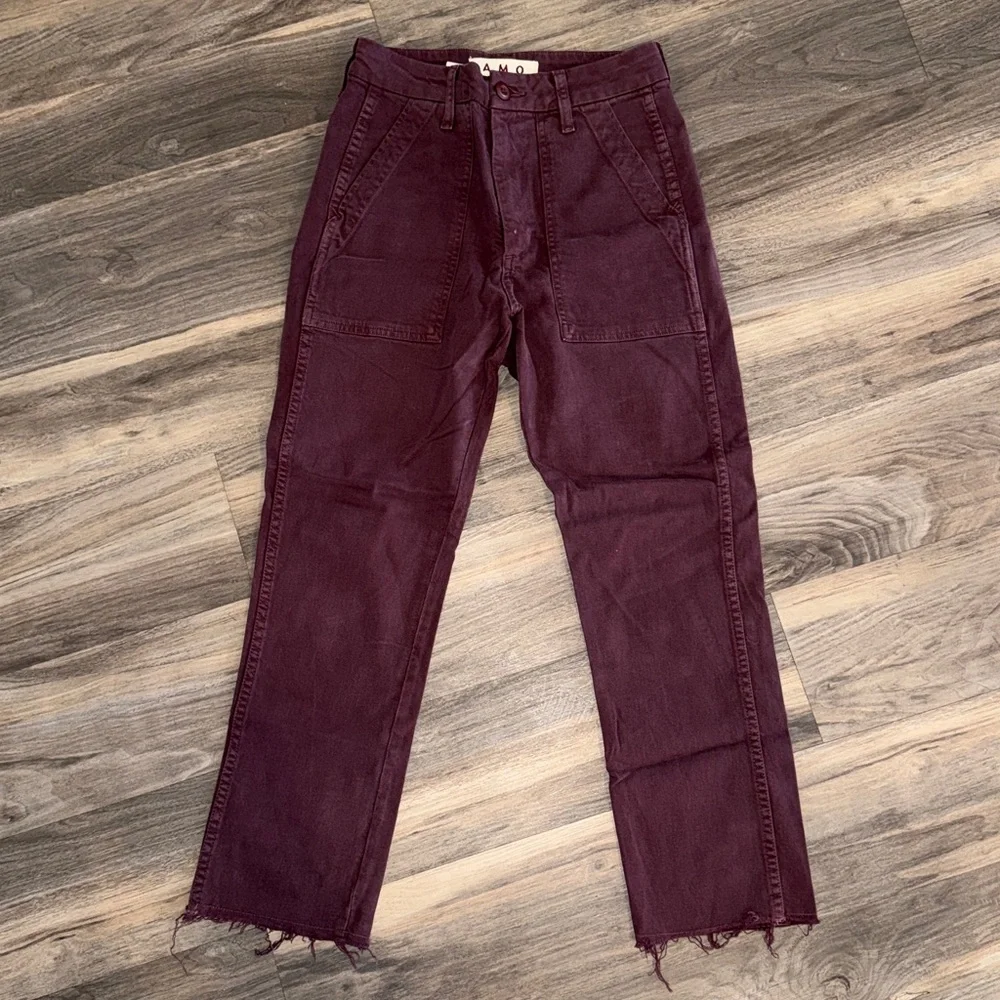 AMO EASY ARMY TROUSER, 25, WINE